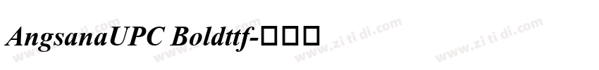 AngsanaUPC Boldttf字体转换
